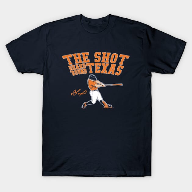 Jose Altuve The Shot Heard 'round Texas T-Shirt by KraemerShop